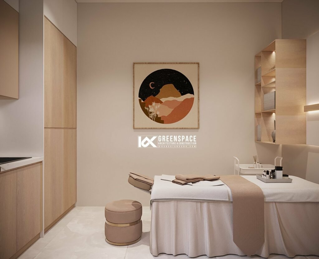 Thiết kế và thi công nhà phố kết hợp kinh doanh spa tại Vũng Tàu - hình ảnh nội thất không gian spa