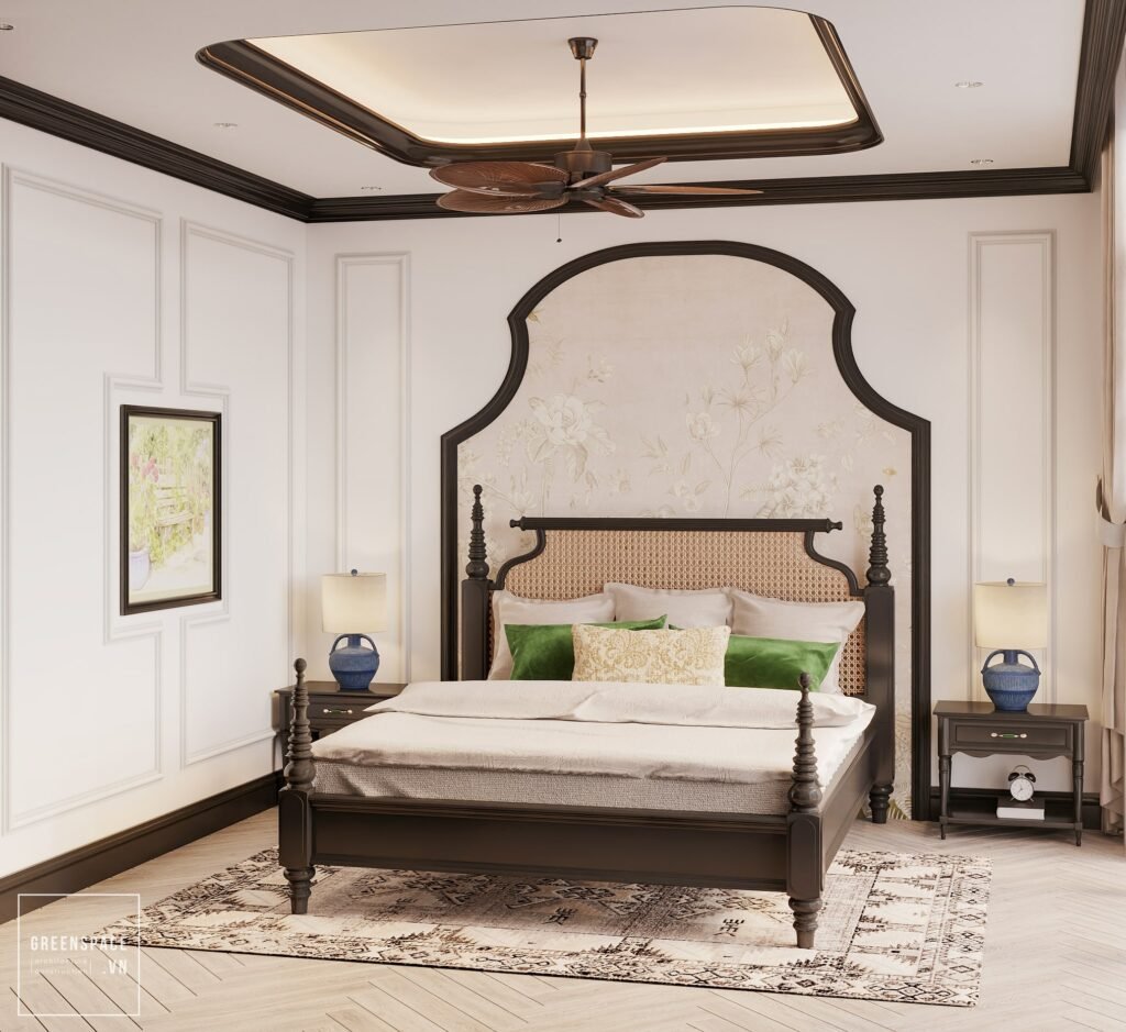 thiết kế nhà ở phong cách indochine view 32
