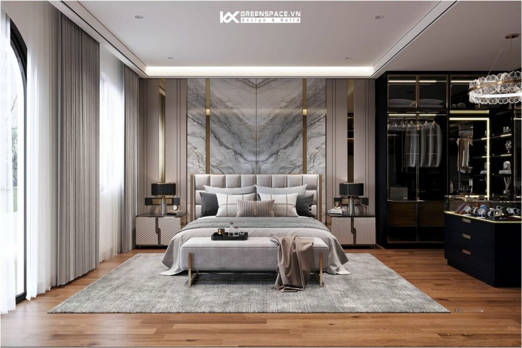 Thiết kế nội thất phòng ngủ master