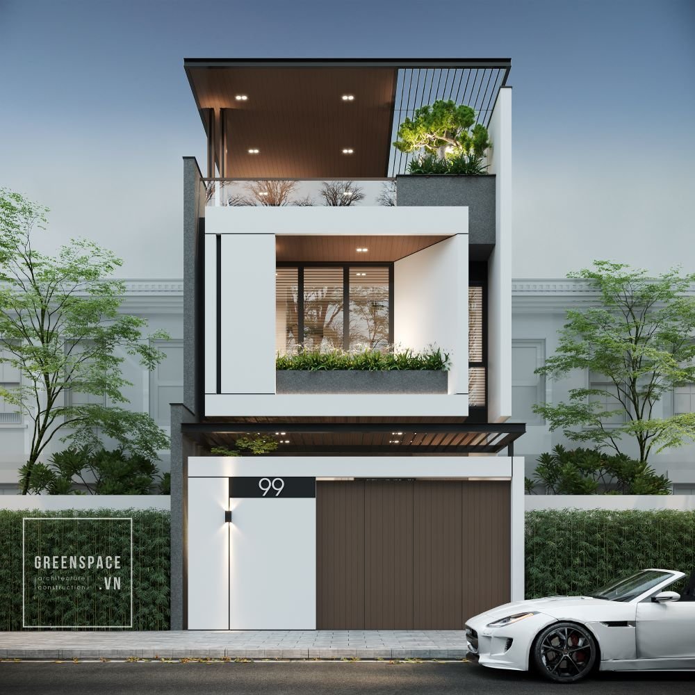 thiết kế nhà phố hiện đại vũng tàu