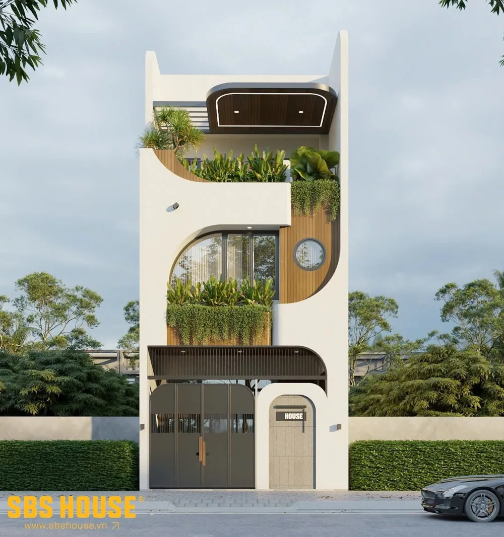 Sự đơn giản trong hình khối giúp ngôi nhà nổi bật mà không phô trương