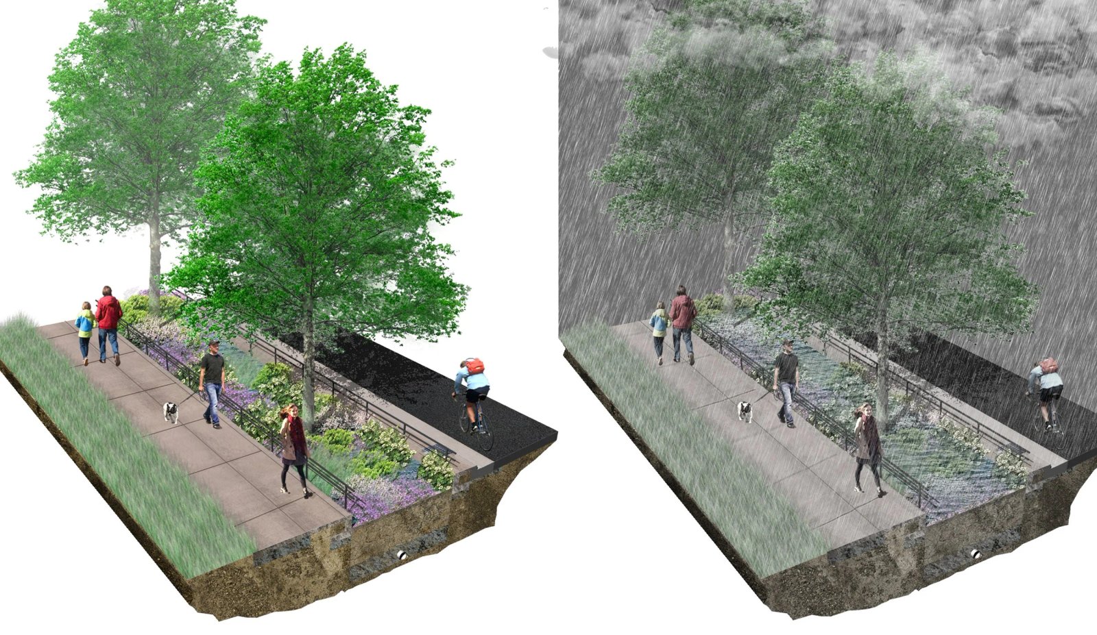 Cơ sở hạ tầng xanh Công viên LeDroit