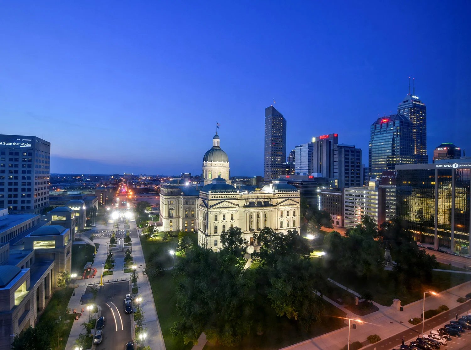 Indiana Statehouse Bicentennial Plaza