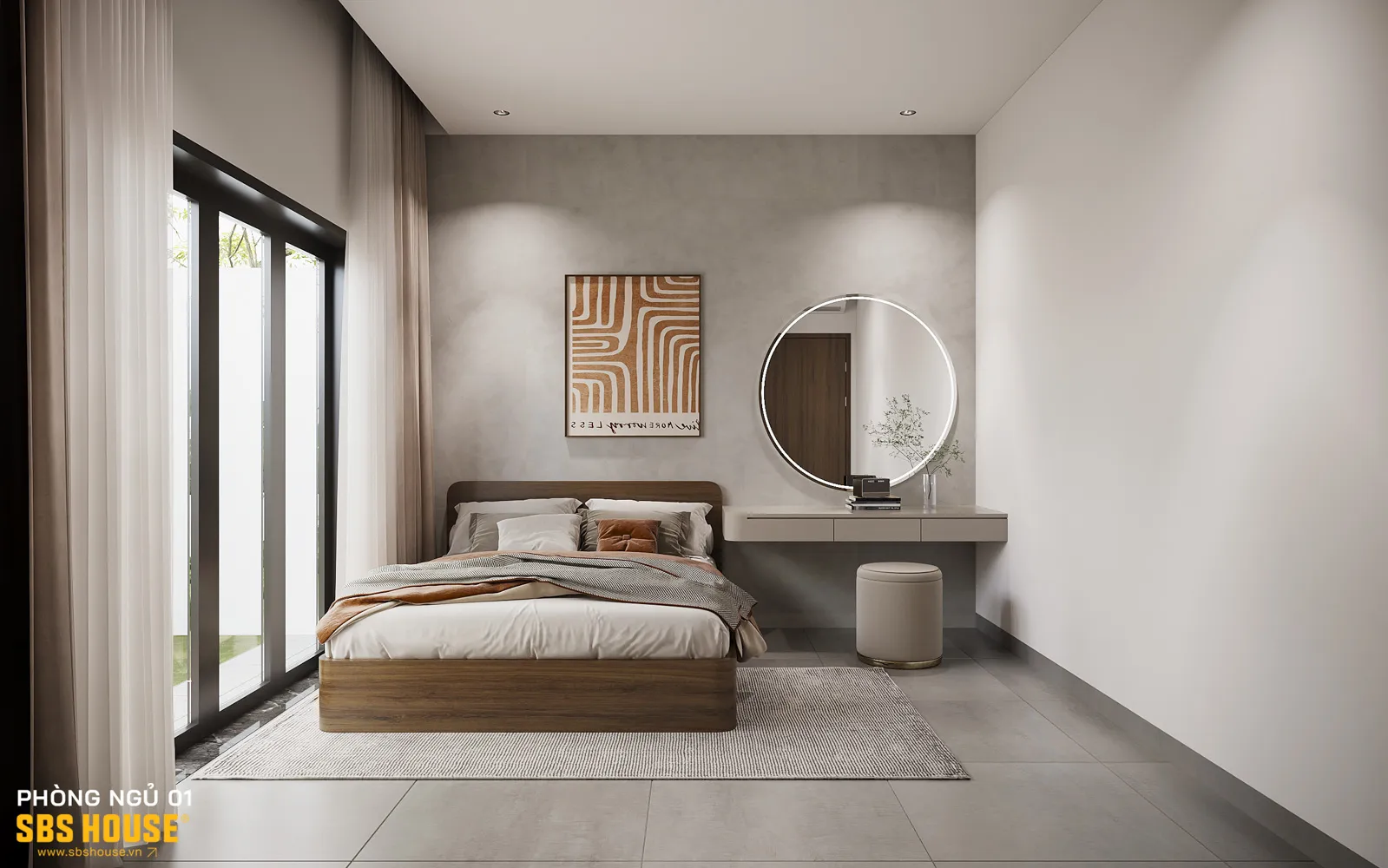 Thiết kế Less is more giúp không gian gọn gàng, tập trung vào trải nghiệm sống của gia chủ.