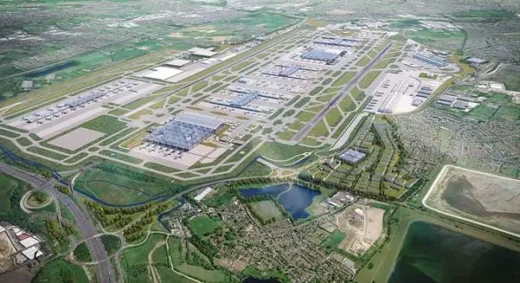 Heathrow Airport Third Runway Proposal, West London, England