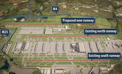 Heathrow Airport Third Runway Proposal, London, UK