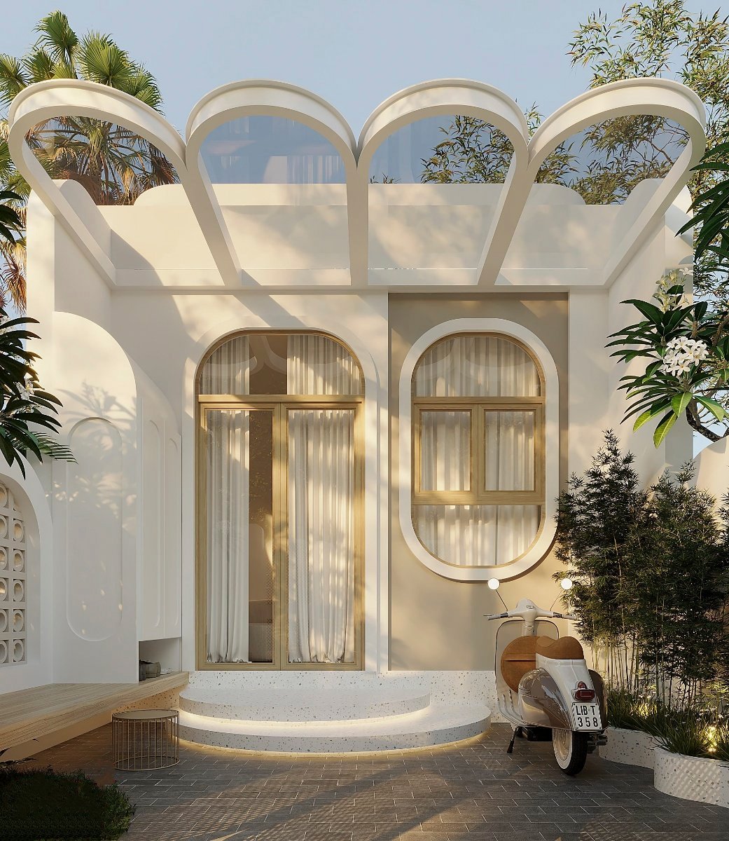 nhà cấp 4 hiện đại 3 phòng ngủ