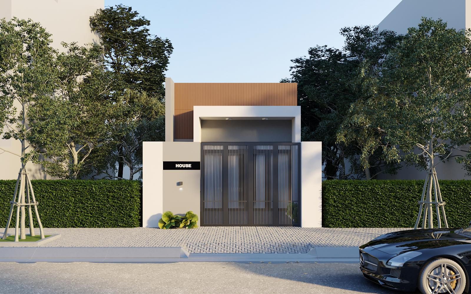 mẫu nhà cấp 4 nông thông 2 phòng ngủ