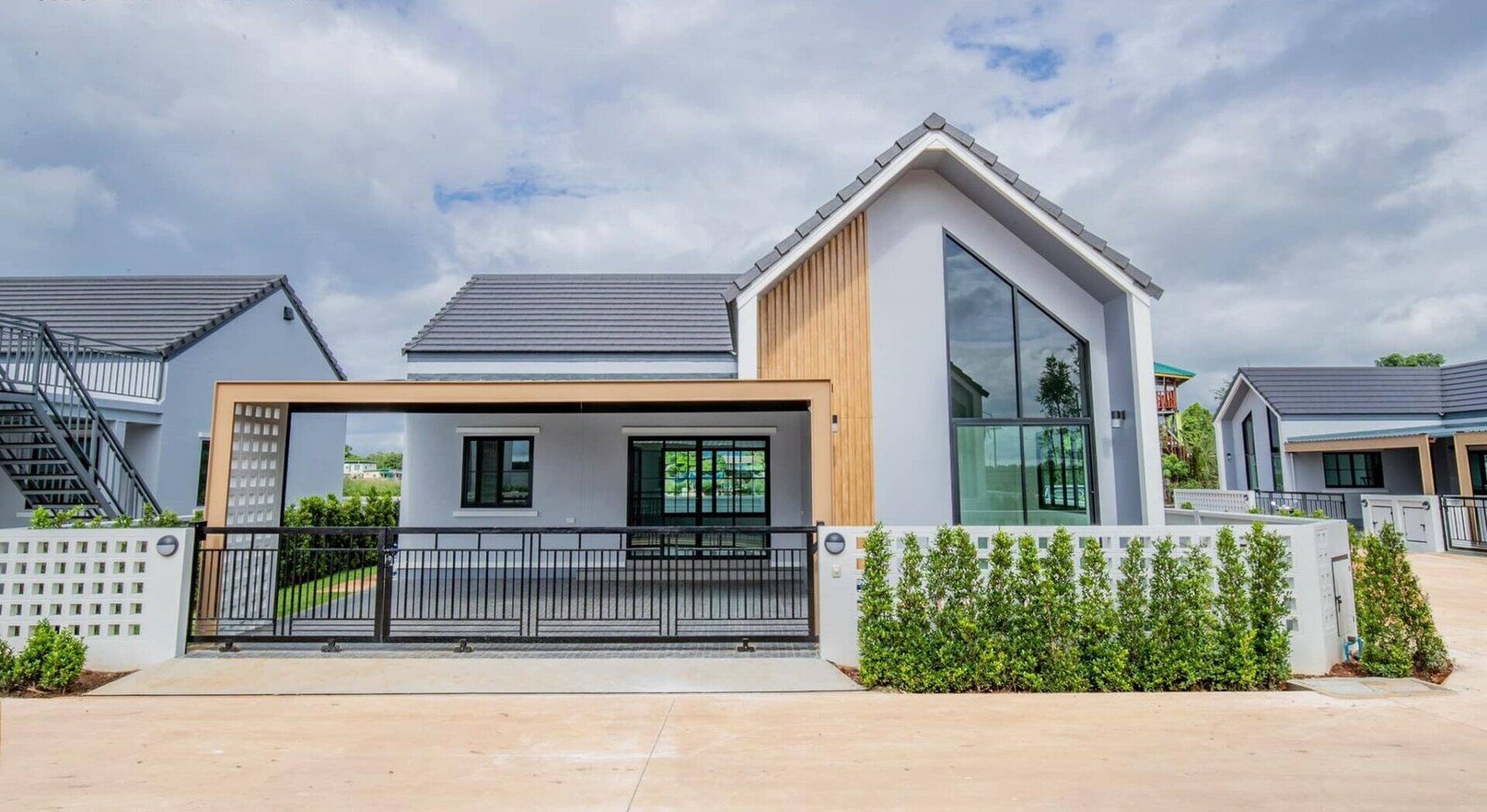 Mẫu nhà cấp 4 3 phòng ngủ nông thôn mái thái