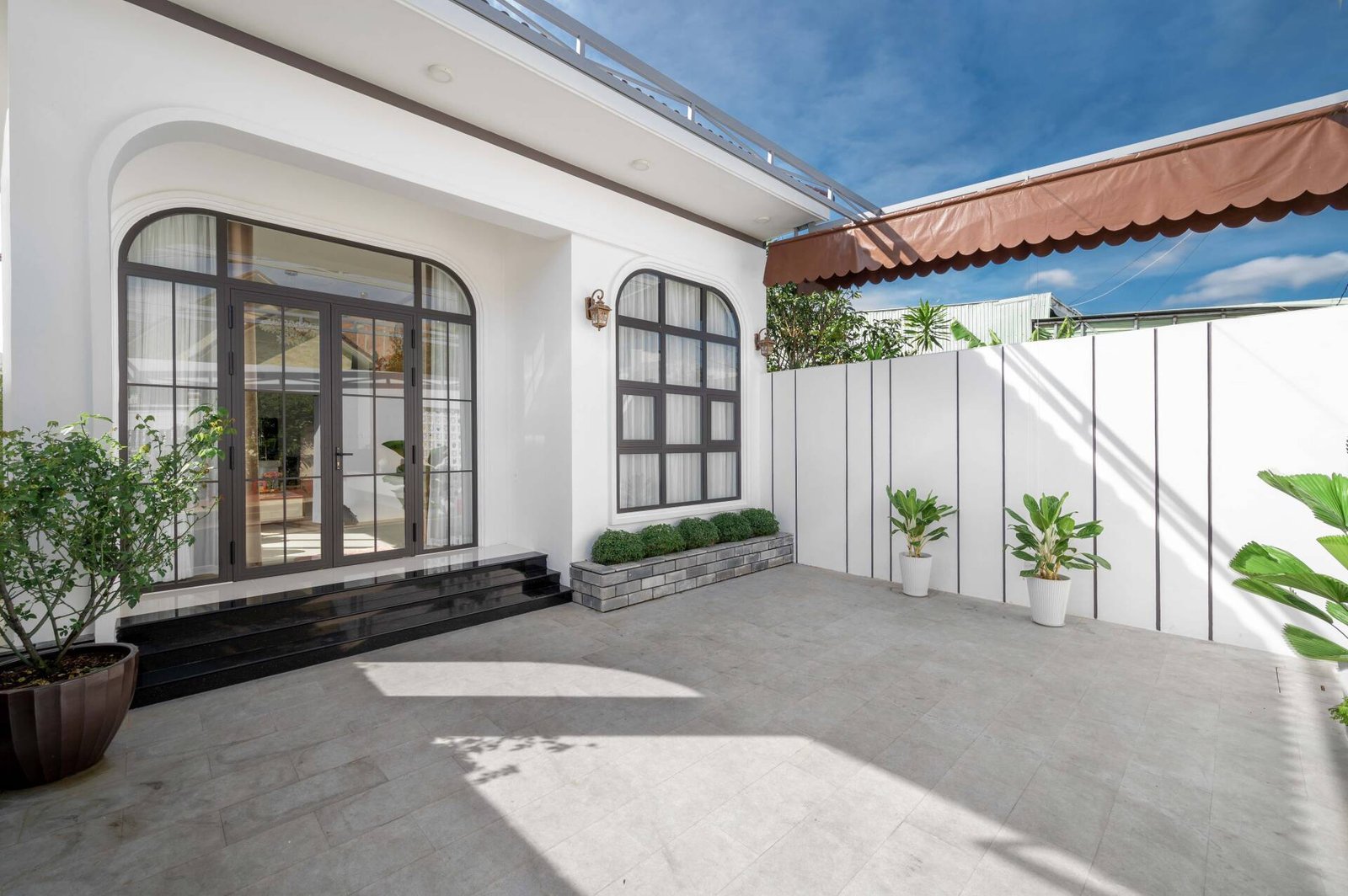 mẫu nhà cấp 4 nông thôn hiện đại 3 phòng ngủ