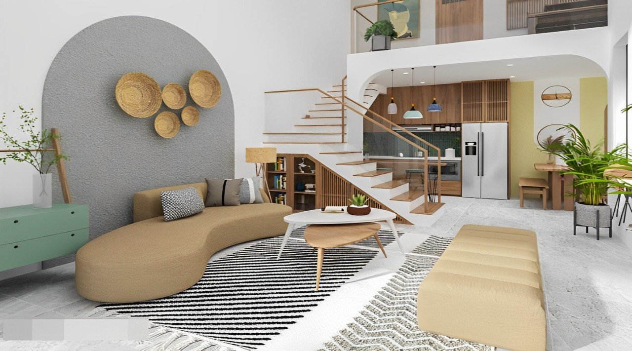 nhà cấp 4 gác lửng