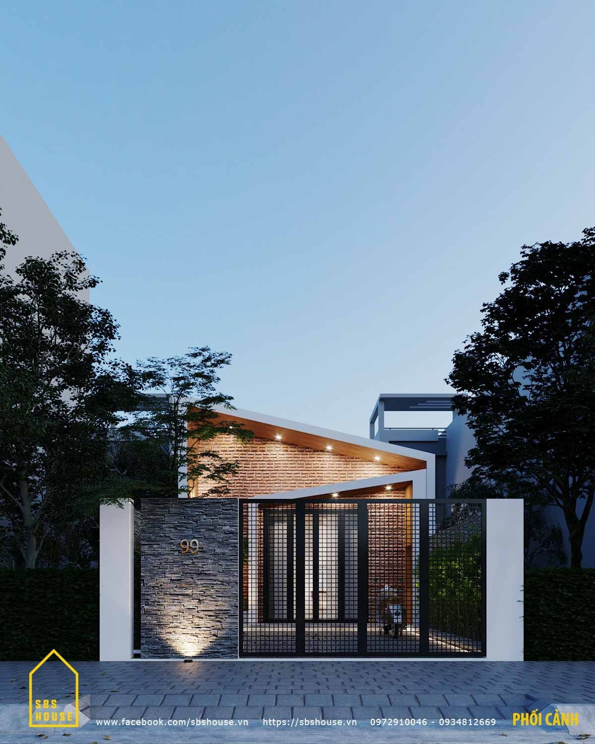 mẫu nhà cấp 4 nông thôn đơn giản