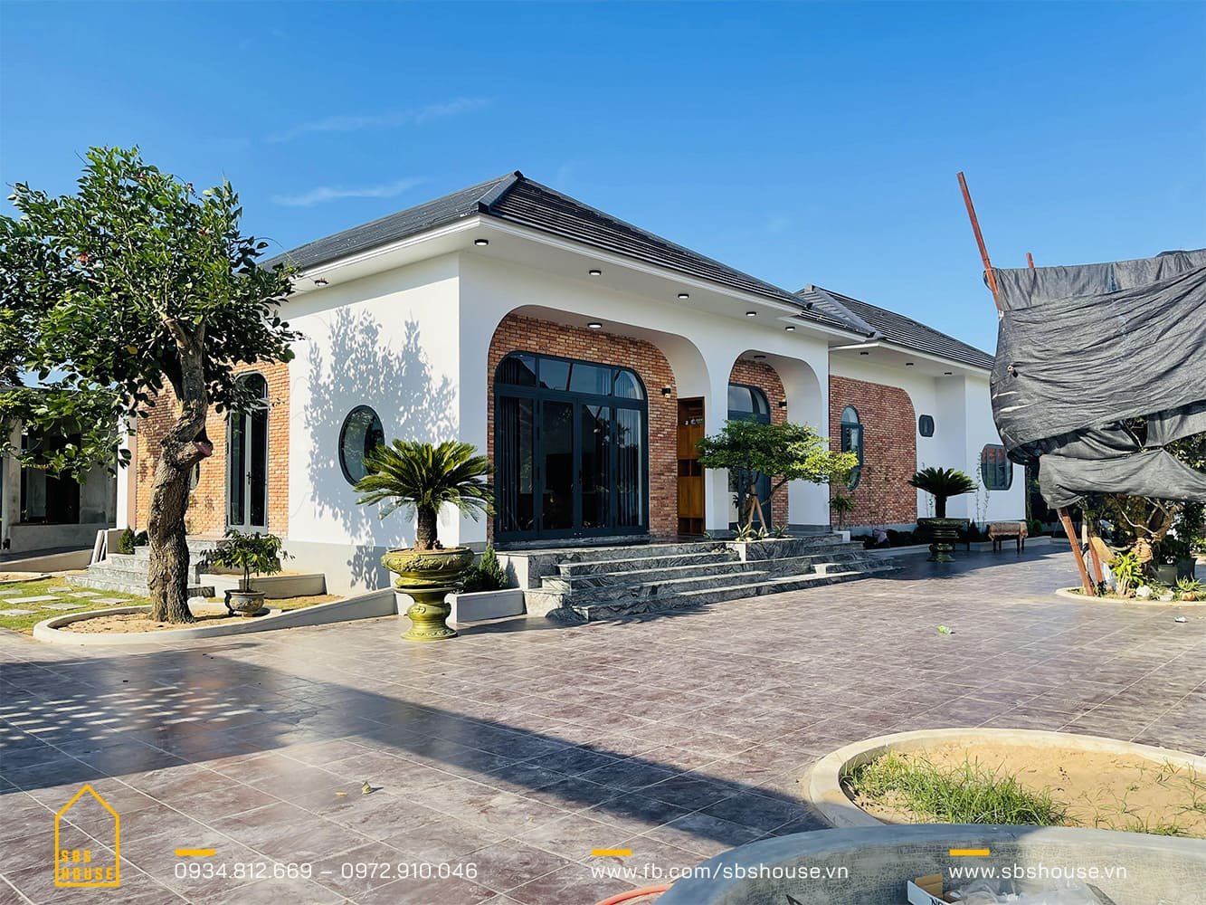 Mẫu nhà cấp 4 nông thôn mái Nhật