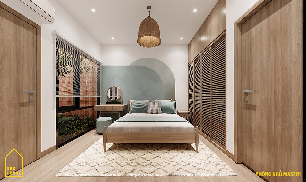 nhà cấp 4 nông thôn 2 phòng ngủ