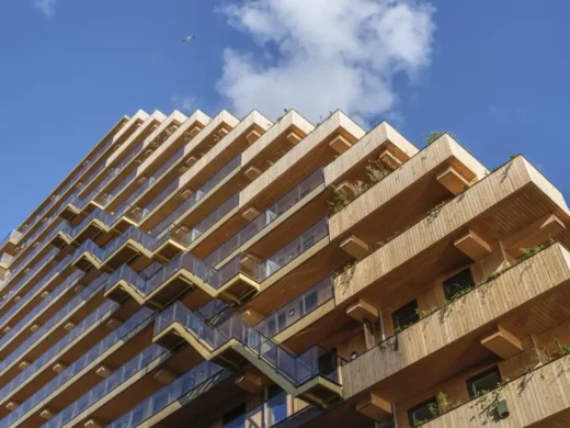 SAWA wooden building Rotterdam timber tower