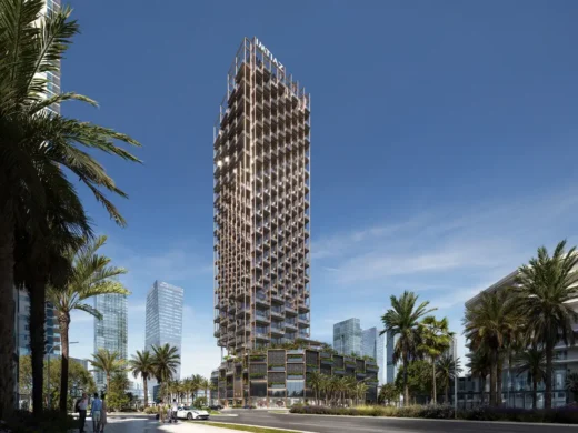 Tháp giao hưởng Dubai UAE Kiến trúc sư Zaha Hadid