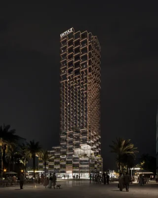 Tháp giao hưởng Dubai UAE Kiến trúc sư Zaha Hadid