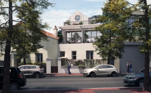 Ngôi nhà bê tông gỗ ở Aubervilliers, thiết kế nhà ở Paris