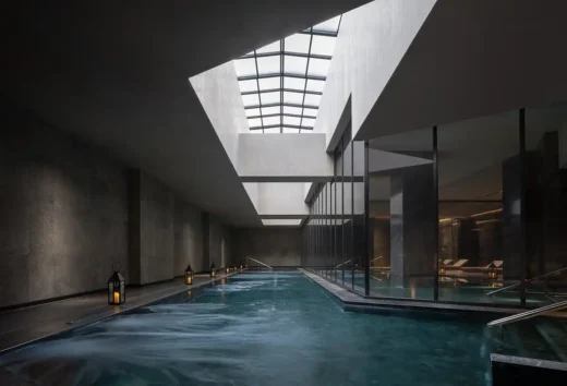 Shanxi Province hot springs accommodation, modern Chinese building