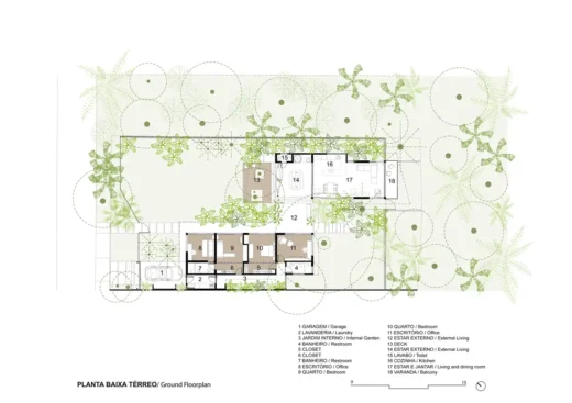 Sơ đồ nhà Casa Cajuí, Manaus, Amazonas