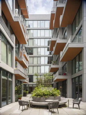 Nhà Lorimer và sân Copper Lofts