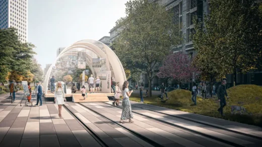 Phố Chợ Thiết kế cuộc thi được mô phỏng lại