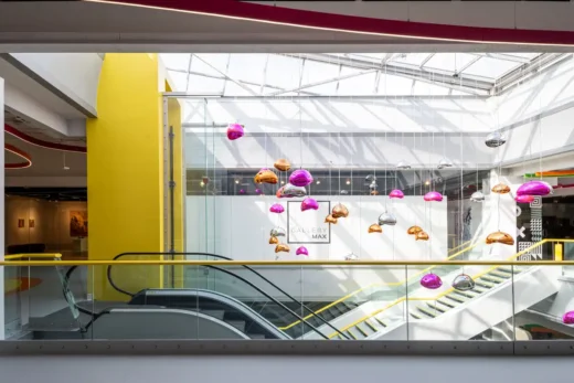 Thiết kế nội thất trung tâm mua sắm MaxCity Budapest của Karim Rashid