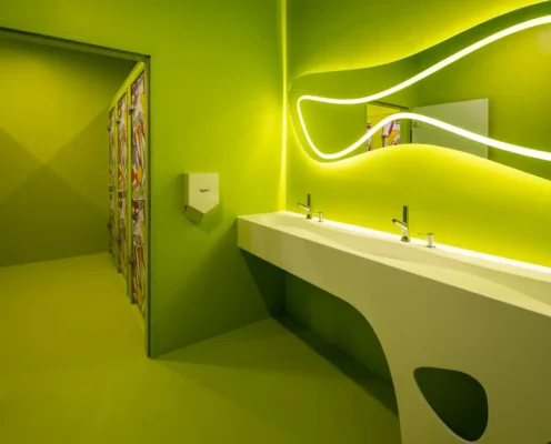 Thiết kế nội thất trung tâm mua sắm MaxCity Budapest của Karim Rashid