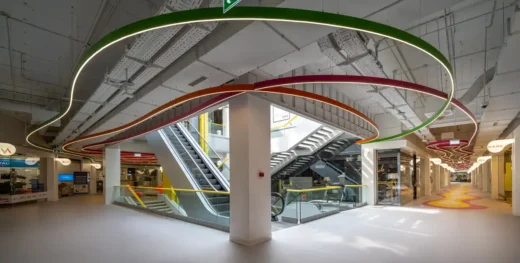 Thiết kế nội thất trung tâm mua sắm MaxCity Budapest của Karim Rashid