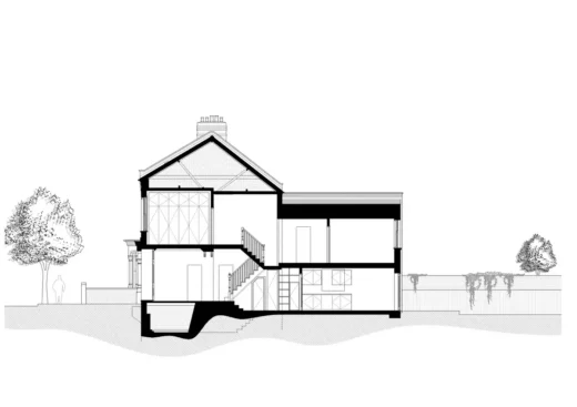 Phần hiện có của phần mở rộng nhà ở Đông Bắc London