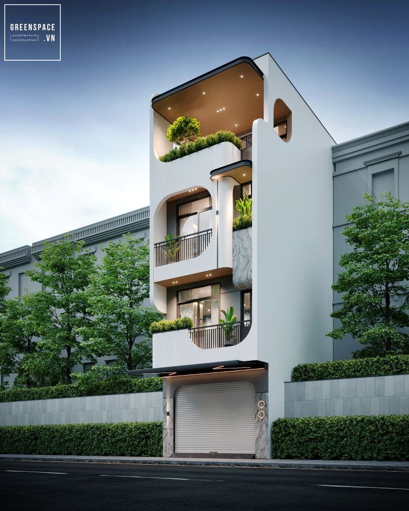 thiết kế nhà phố hiện đại vũng tàu đẹp