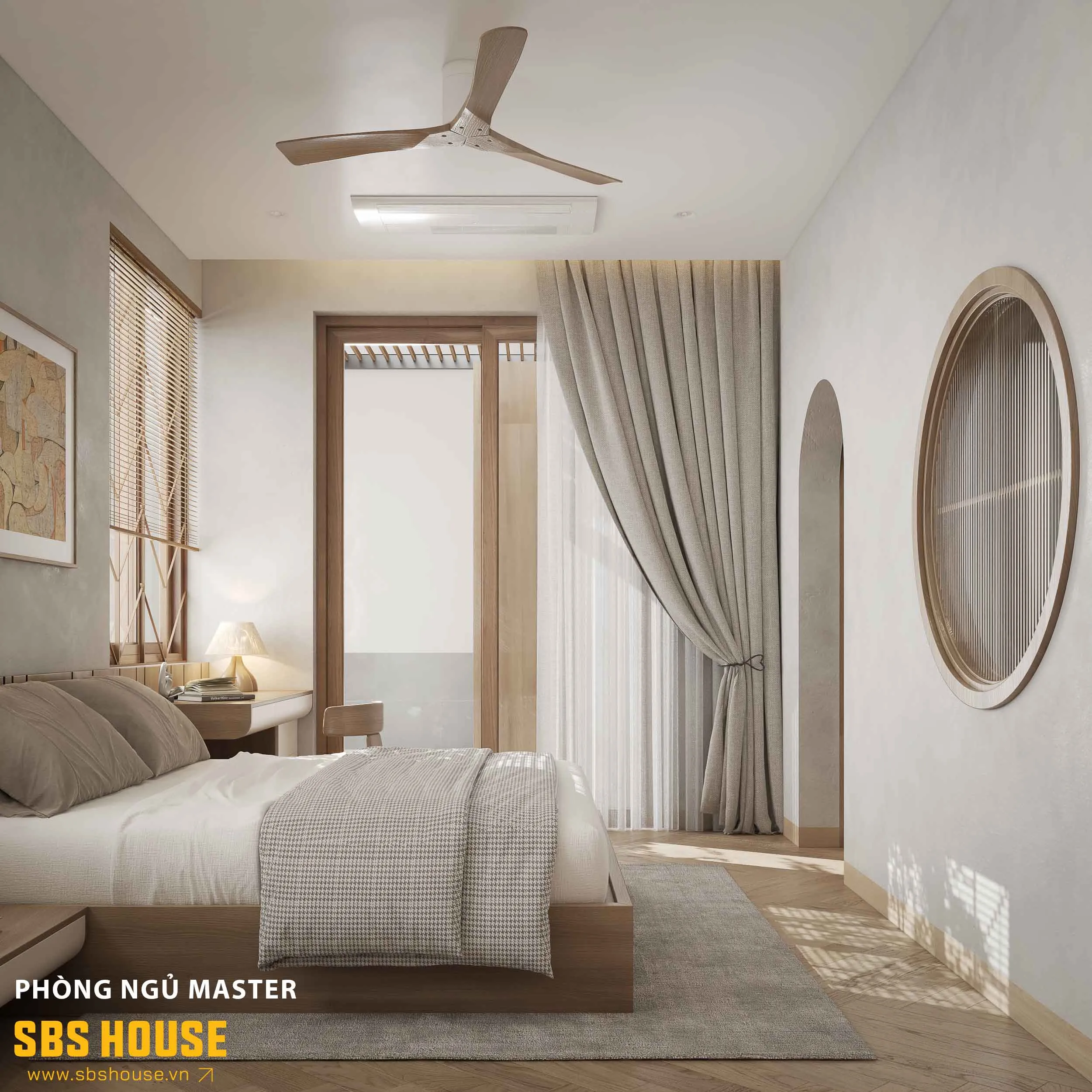 Đường cong mềm mại khiến không gian trở nên thân thiện và tinh tế.”