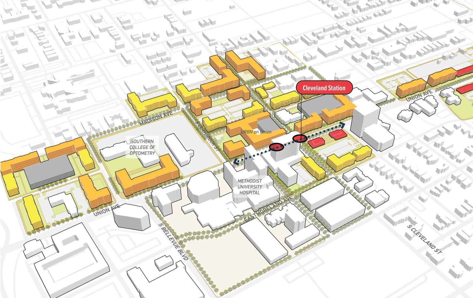 Kế hoạch phát triển theo định hướng hành lang đổi mới Memphis