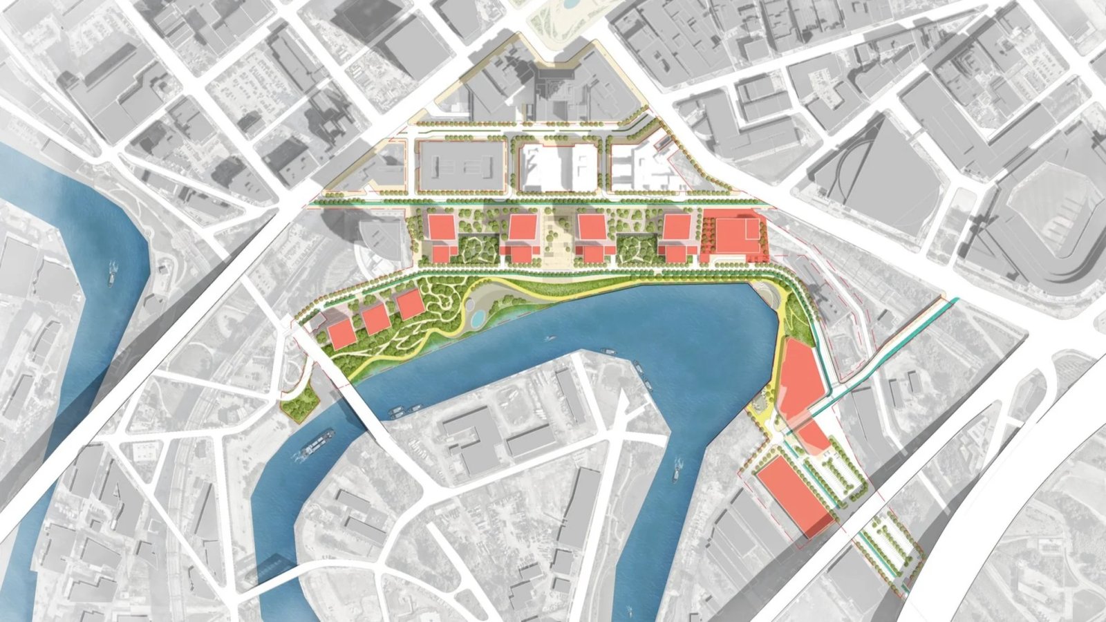 Quy hoạch tổng thể bờ sông Cleveland Cuyahoga