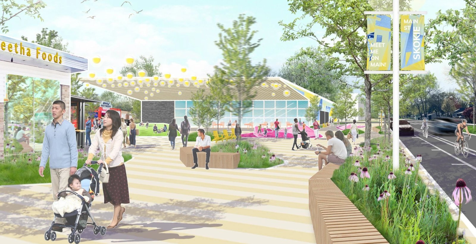 Tầm nhìn hành lang đường chính Skokie