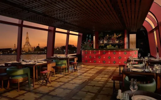 Du thuyền, quán bar và nhà hàng Apsara Sông Chao Phraya Bangkok Thái Lan