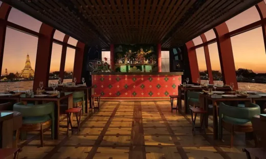 Du thuyền, quán bar và nhà hàng Apsara Sông Chao Phraya Bangkok Thái Lan