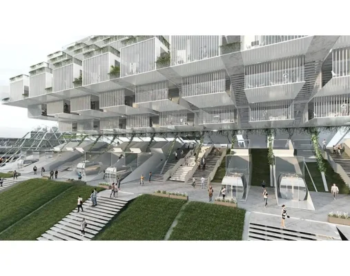 Thành phố trên đường vòng Brooklyn USA khu phức hợp