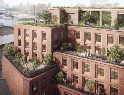 Thiết kế cảnh quan Fox Court ở Camden của Grant Associates