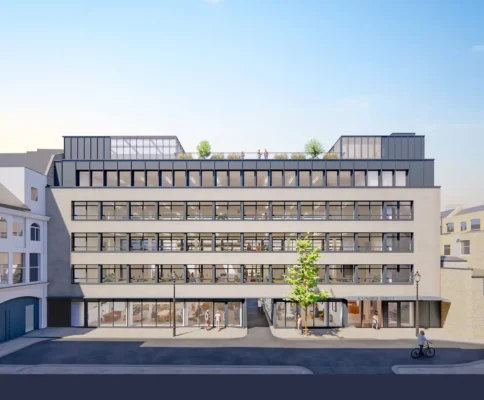 Livonia Street Soho office building, London, UK