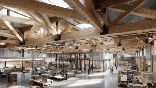 Tòa nhà cạnh tranh Trung tâm Thiết kế và Đổi mới Gỗ Mass của Canada