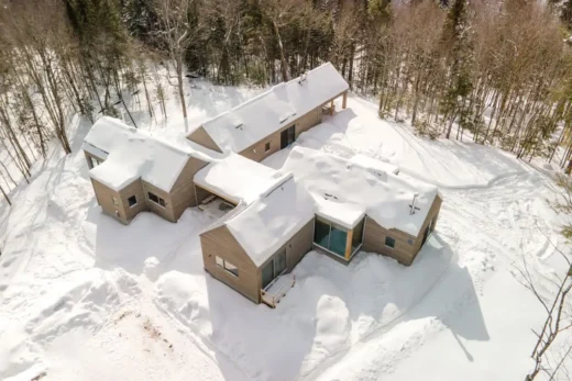 Ngôi nhà Mountain Retreat Quebec Canada trên không