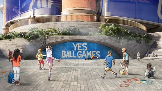 Thiết kế tòa nhà Sân vận động Thành phố Birmingham mới của Heatherwick Studio Yes Ball Games