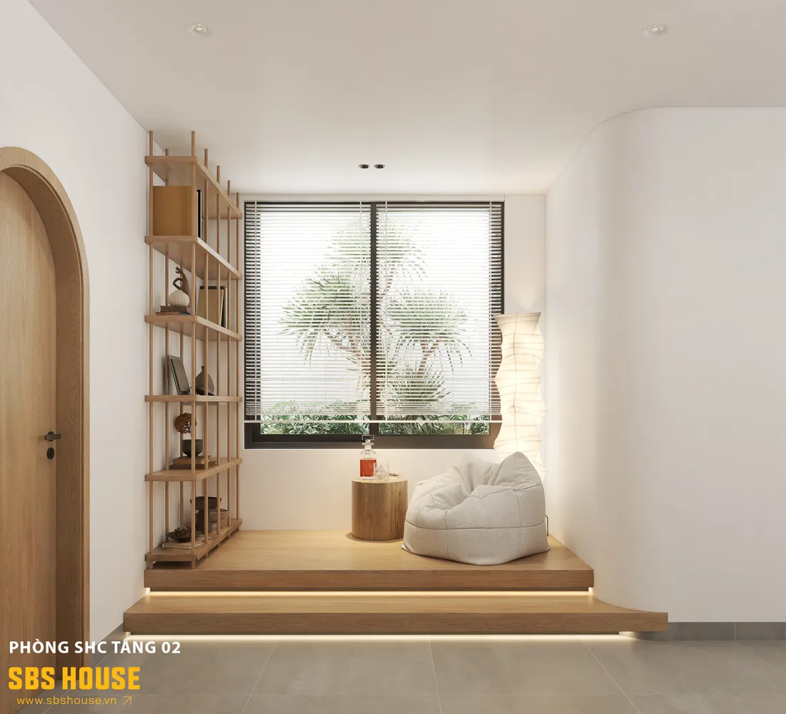 Nội thất mang tinh thần Farmhouse mộc mạc, tạo cảm giác gần gũi và ấm cúng ngay từ những chi tiết đầu tiên.