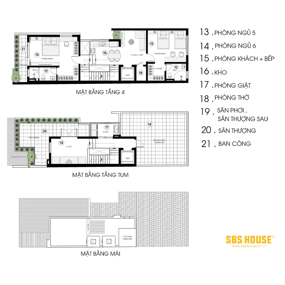 Việc đưa không gian ngủ lên cao cho phép tầng 1 được giải phóng hoàn toàn cho các hoạt động chung của gia đình. Không gian sinh hoạt vì thế trở nên rộng rãi, thoáng đãng và đóng vai trò là điểm kết nối chính giữa các thành viên.