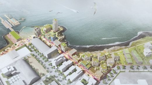 Khu vườn ven biển Gufunes Reykjavik bên bờ sông