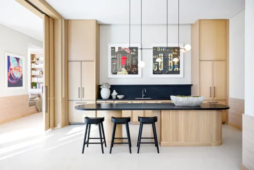 Nội thất nhà bếp của phòng trò chơi Journal Jersey City