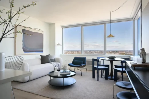 Nội thất phòng khách của The Journal Jersey City, NJ, Hoa Kỳ