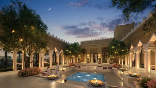 Khách sạn sang trọng Oberoi Wadi Safar Diriyah thiết kế Riyadh