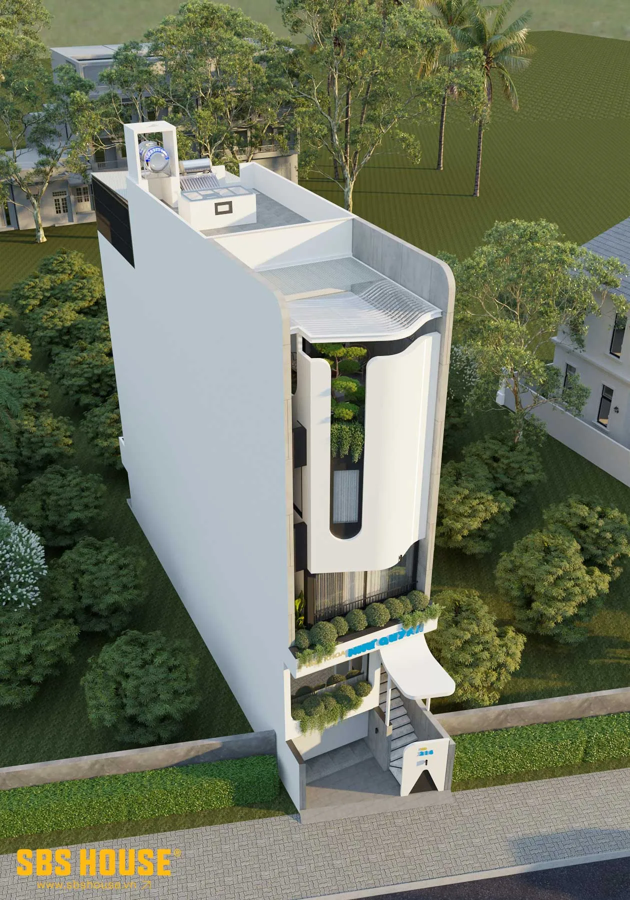 Lối di chuyển được tổ chức theo trục thẳng, giúp khách hàng dễ dàng tiếp cận khu vực tiếp nhận và thăm khám.